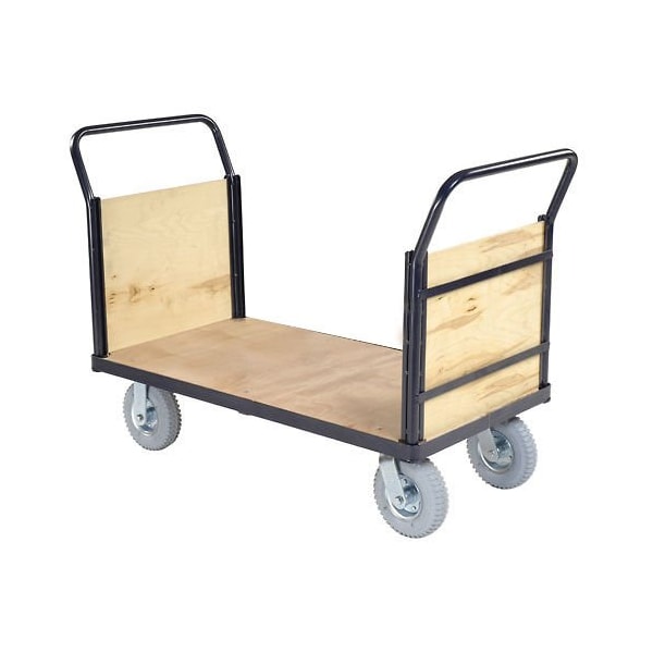 Global Industrial Euro Styel Truck - Wood Ends & Deck, 60 X 30, 1200 Lb. Capacity 952671 - main